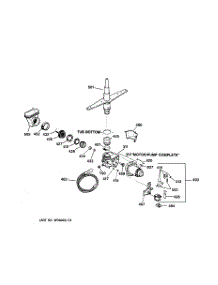 03 - Motor-Pump Mechanism parts for Ge Dishwasher GSC720Y07AD from AppliancePartsPros.com