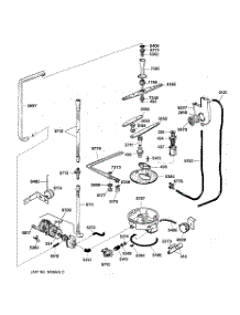03 - Motor-Pump Mechanism parts for Ge Dishwasher ZBD4900YSS from AppliancePartsPros.com