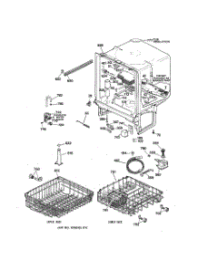 02 - Body Parts parts for Ge Dishwasher GSD3810Z01AA from AppliancePartsPros.com