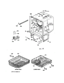 02 - Body Parts parts for Ge Dishwasher GSD900XX04BA from AppliancePartsPros.com