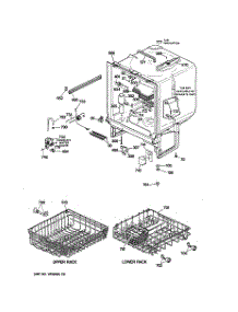 02 - Body Parts parts for Ge Dishwasher GSD936X-72WW from AppliancePartsPros.com