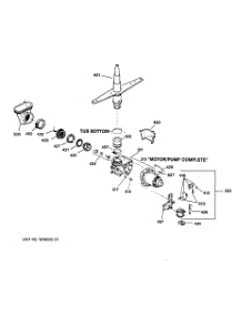 03 - Motor-Pump Mechanism parts for Ge Dishwasher GSD3830Z01WW from AppliancePartsPros.com
