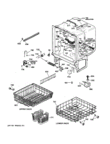 02 - Body Parts parts for Ge Dishwasher GSC1200X06 from AppliancePartsPros.com
