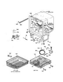 02 - Body Parts parts for Ge Dishwasher GSD3820Z00BB from AppliancePartsPros.com