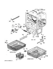 02 - Body Parts parts for Ge Dishwasher GSD1350X72 from AppliancePartsPros.com