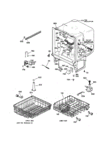 02 - Body Parts parts for Ge Dishwasher GSD3420Z00BB from AppliancePartsPros.com