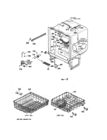 02 - Body Parts parts for Ge Dishwasher GSC720Y04WH from AppliancePartsPros.com