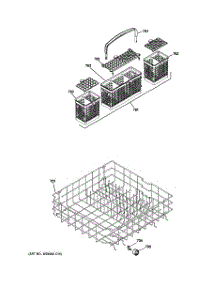 04 - Lower Rack Assembly parts for Ge Dishwasher ZBD6920V00SS from AppliancePartsPros.com