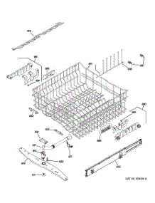 03 - Upper Rack Assembly parts for Ge Dishwasher PDWT585V00SS from AppliancePartsPros.com