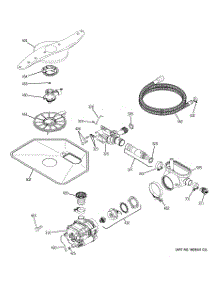 05 - Motor-Pump Mechanism parts for Ge Dishwasher GLD7460R30SS from AppliancePartsPros.com