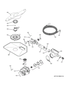 05 - Motor-Pump Mechanism parts for Ge Dishwasher GLD6964R30SS from AppliancePartsPros.com