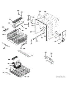03 - Cabinet & Rack Assemblies parts for Ge Dishwasher ZBD9900R00II from AppliancePartsPros.com