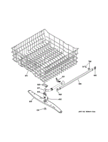 03 - Upper Rack Assembly parts for Ge Dishwasher GLD2850T10CS from AppliancePartsPros.com