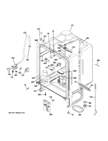 02 - Body Parts parts for Ge Dishwasher GLC4400R10WW from AppliancePartsPros.com