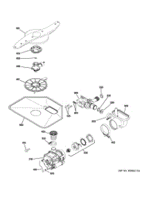 05 - Motor-Pump Mechanism parts for Ge Dishwasher GLC4400R10WW from AppliancePartsPros.com