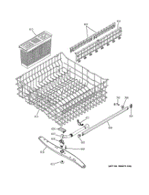 03 - Upper Rack Assembly parts for Ge Dishwasher PDW7880R10SS from AppliancePartsPros.com