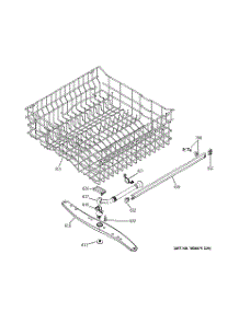 03 - Upper Rack Assembly parts for Ge Dishwasher GLD3806T10WW from AppliancePartsPros.com