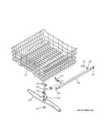 03 - Upper Rack Assembly parts for Ge Dishwasher GLD4406R10WW from AppliancePartsPros.com