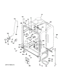 02 - Body Parts parts for Ge Dishwasher GLC4400R05WW from AppliancePartsPros.com