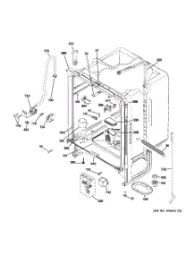 02 - Body Parts parts for Ge Dishwasher GLD2800T05BB from AppliancePartsPros.com