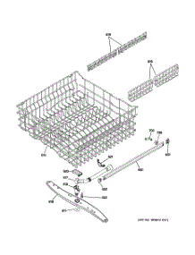 03 - Upper Rack Assembly parts for Ge Dishwasher GLC4400R05BB from AppliancePartsPros.com