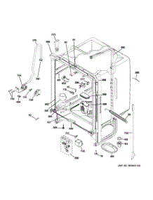 02 - Body Parts parts for Ge Dishwasher GLD3806T05BB from AppliancePartsPros.com