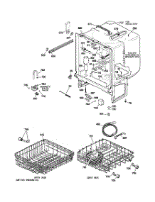 02 - Body Parts parts for Ge Dishwasher GSD4060R15SS from AppliancePartsPros.com