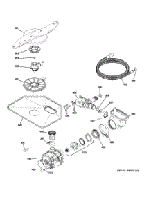05 - Motor-Pump Mechanism parts for Ge Dishwasher GLD4908T05SS from AppliancePartsPros.com