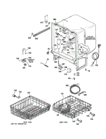 02 - Body Parts parts for Ge Dishwasher GSD2101R15BB from AppliancePartsPros.com