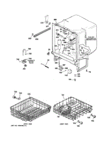 02 - Body Parts parts for Ge Dishwasher ADW1100N15BB from AppliancePartsPros.com