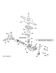 03 - Motor-Pump Mechanism parts for Ge Dishwasher GSC3500N15BB from AppliancePartsPros.com