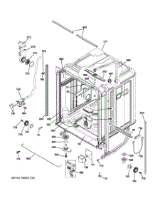 02 - Body Parts parts for Ge Dishwasher GDWT100R05BB from AppliancePartsPros.com