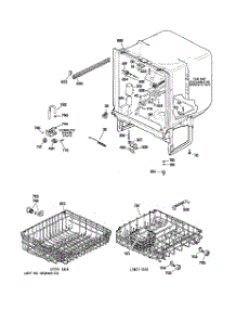 02 - Body Parts parts for Ge Dishwasher GSC3500R00BB from AppliancePartsPros.com