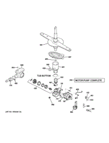 03 - Motor-Pump Mechanism parts for Ge Dishwasher GSC3500R00WW from AppliancePartsPros.com