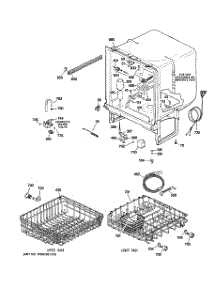 02 - Body Parts parts for Ge Dishwasher GSD2301R00BB from AppliancePartsPros.com
