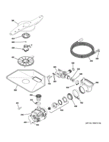05 - Motor-Pump Mechanism parts for Ge Dishwasher GLD5600R00WW from AppliancePartsPros.com