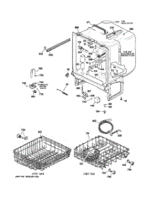 02 - Body Parts parts for Ge Dishwasher GSD4000R00BB from AppliancePartsPros.com