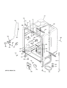 02 - Body Parts parts for Ge Dishwasher GFLD560N15WW from AppliancePartsPros.com