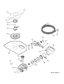 05 - Motor-Pump Mechanism parts for Ge Dishwasher GFLD560N15WW from AppliancePartsPros.com