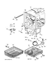 02 - Body Parts parts for Ge Dishwasher GSD3260J05SS from AppliancePartsPros.com