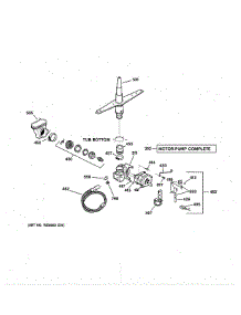 Motor-Pump Mechanism parts for Ge Dishwasher GSD1200G20BB from AppliancePartsPros.com