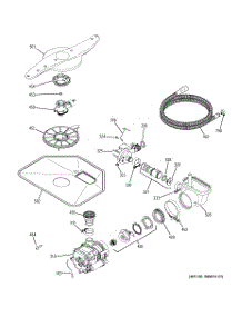 05 - Motor-Pump Mechanism parts for Ge Dishwasher GLD4300M15WW from AppliancePartsPros.com