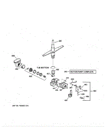 Motor-Pump Mechanism parts for Ge Dishwasher GSD3900L20BB from AppliancePartsPros.com