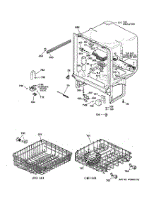 02 - Body Parts parts for Ge Dishwasher GSD2200G05WW from AppliancePartsPros.com