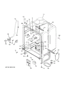 02 - Body Parts parts for Ge Dishwasher EDW5000L15WW from AppliancePartsPros.com
