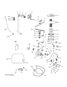 04 - Motor-Pump Mechanism parts for Ge Dishwasher GLDA696M00SS from AppliancePartsPros.com