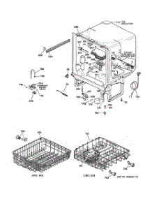 02 - Body Parts parts for Ge Dishwasher GSD2201G05WW from AppliancePartsPros.com