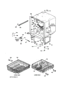 02 - Body Parts parts for Ge Dishwasher GSD2600G05CC from AppliancePartsPros.com