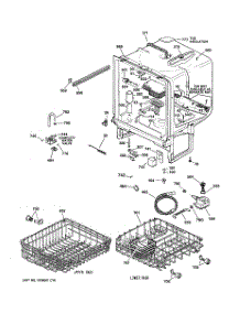 02 - Body Parts parts for Ge Dishwasher GSD3200J05WW from AppliancePartsPros.com