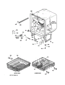 02 - Body Parts parts for Ge Dishwasher GSM2100G05BB from AppliancePartsPros.com